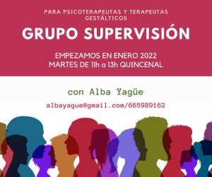 Grupo de supervisión con Alba Yagüe
