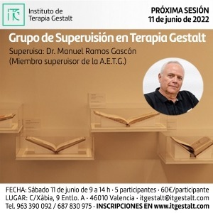 Grupo de Supervisión en Terapia Gestalt con Manuel Ramos Gascón